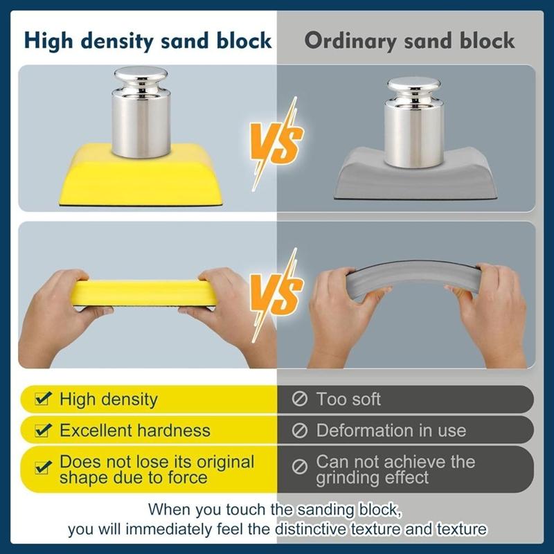 NEW_Sanding Blocks Auto Body, Hand Sanding Block Set 7pcs