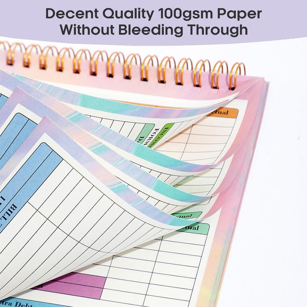 Daily And Weekly Financial Bookkeeping, Family Income And Expenditure Budget Plan Planning Coil Notebook