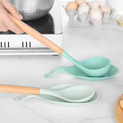 1 шт., силиконовая изоляционная полка для ложки, термостойкая подставка для столовых приборов, стеклянный поднос для напитков, подставка для ложки, коврик для еды, держатель для горшка, кухонный инструмент