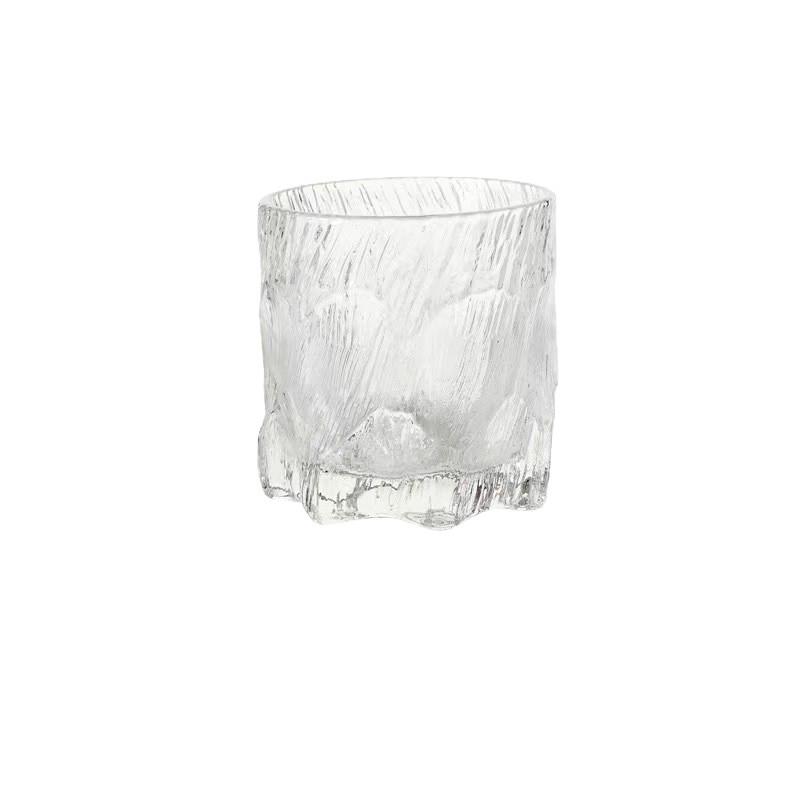 Стеклянный бокал для виски Black Ice Luxury с чеканным узором - Высокоэстетичный креативный винный бокал для KTV