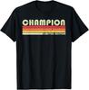 CHAMPION Фамилия Забавная Ретро Винтажная 80-х День Рождения Встреча Футболка Унисекс Футболка