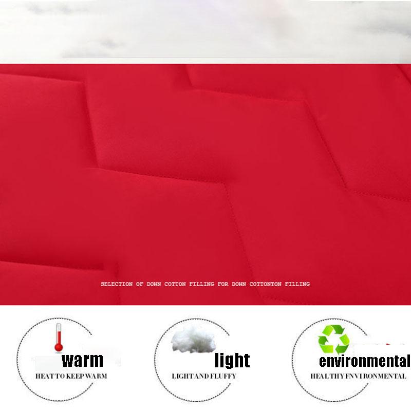 Women Parka Coat Autumn Winter Thicken Warm Hooded Coat Ladies Slimming Lengthen Padded Jacket with Pocket Outerwear