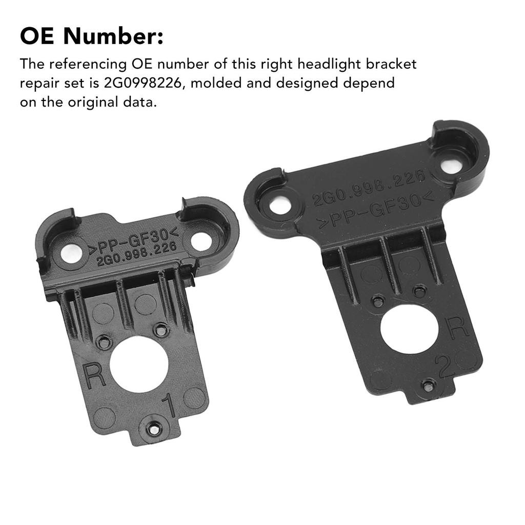 Универсальный набор инструментов для ремонта кронштейна передней правой фары 2G0998226 Комплект для ремонта корпуса держателя фары из алюминиевого сплава