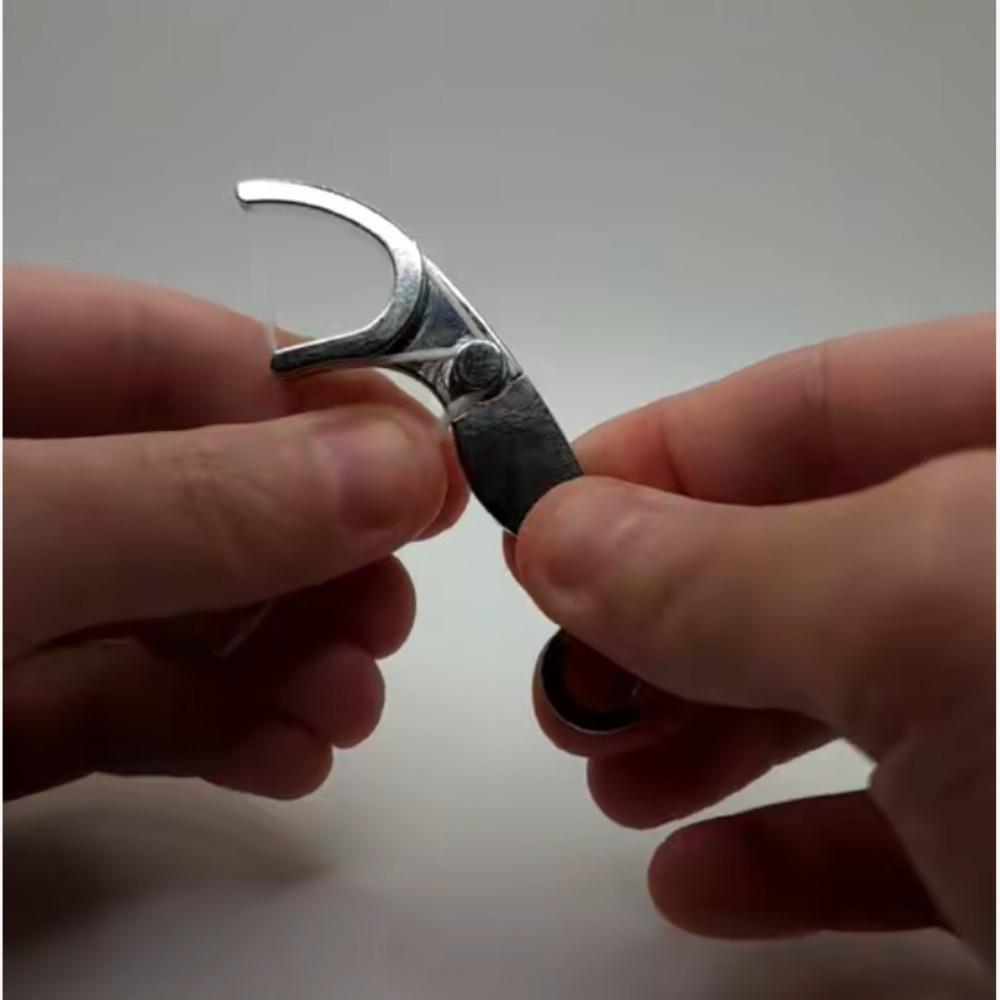 Portable Stainless Steel Floss Pick Refillable Toothpick Durable Metal Dental Floss Oral Hygiene