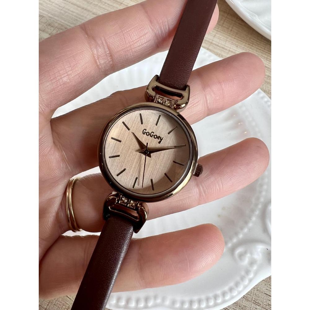 Простые повседневные студенческие часы корейской версии с дисковым ремешком, кварцевые