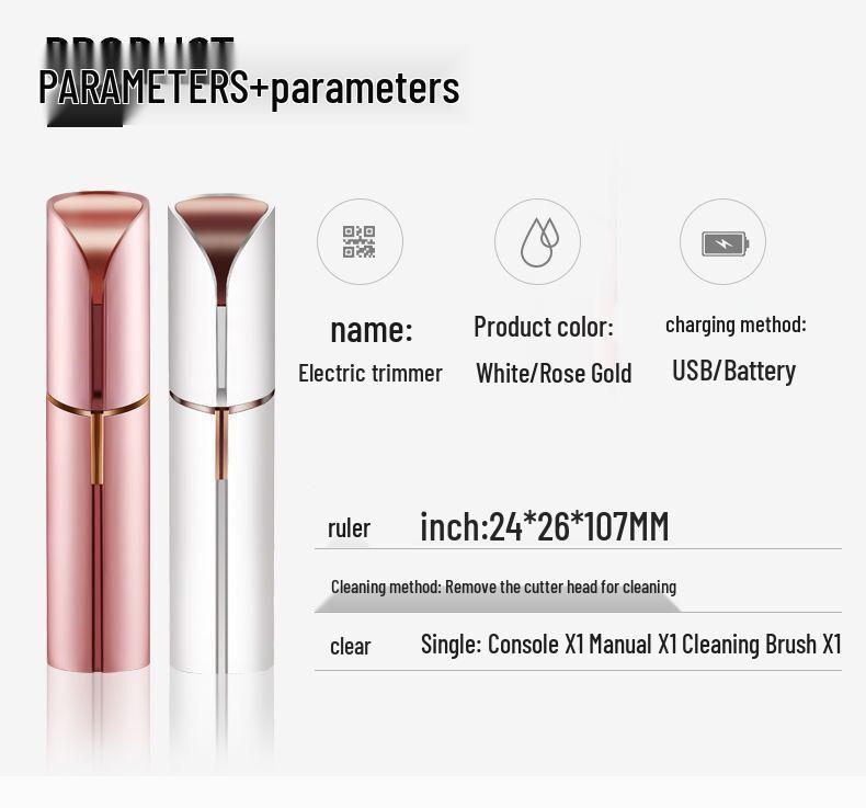 Электрический триммер для губ и бровей для женщин - Многофункциональный инструмент для личной гигиены