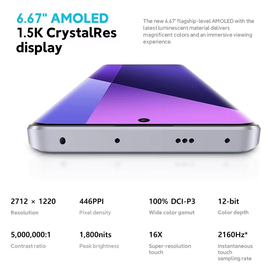 Xiaomi Redmi Note 13 Pro Plus 8 ГБ 256 ГБ глобальная версия смартфона 120 Вт HyperCharge MediaTek Dimensity 7200-Ultra 200 МП OIS камера