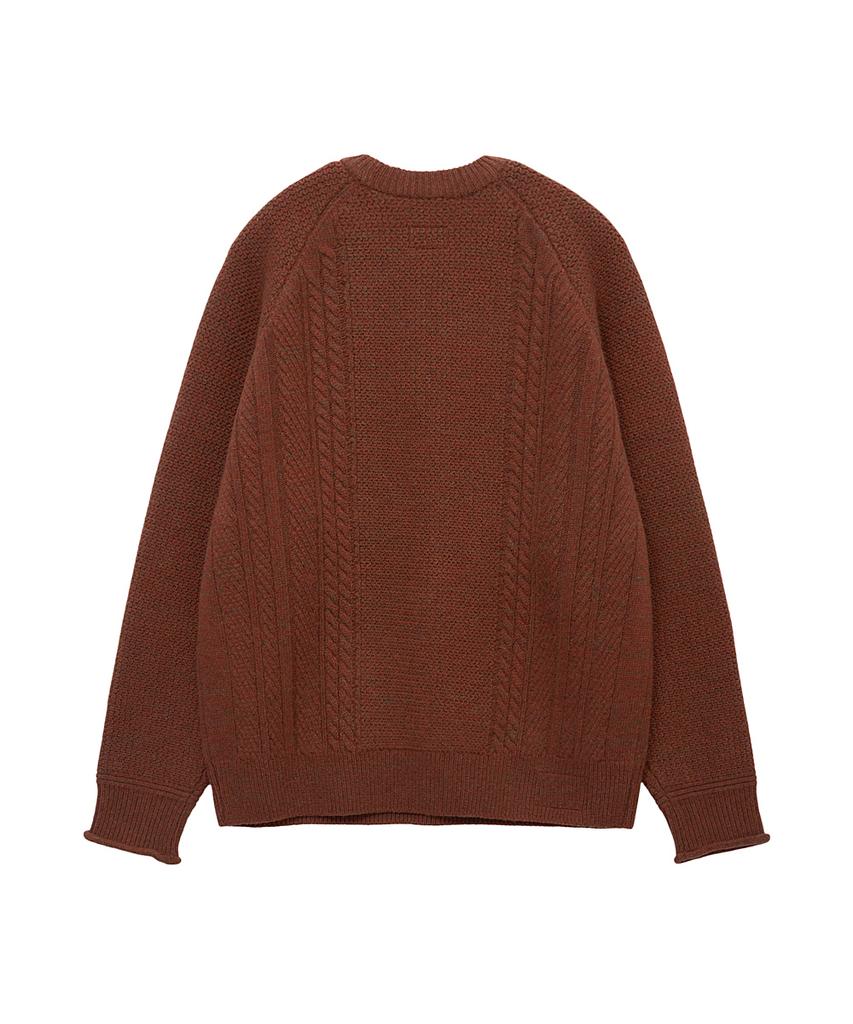 Leopeusaideu Aran Sweater Maple