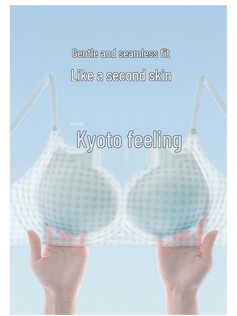 Бесшовный женский бюстгальтер: Маленький Обхват Груди, Легкий, Удобный, Без Косточек, Дышащая Чашка, Дополнительный Подклад для Лета.