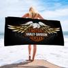 Fashion Printed Motorcycle Microfiber Hharleyddavidson Beach Towel Mountain Climbing Yoga Beach Running Absorbent Soft Towel