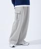TOPBOY [Non-Fleece Or Fleece-Lined] Comfort Cargo One-Pleat Wide Training Pants Melange
