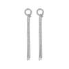 New Super Flash Claw Chain Long Tassel Earrings Senior Sense Of Temperament Diamond Earrings Female Earrings 1 Pair Of Earrings