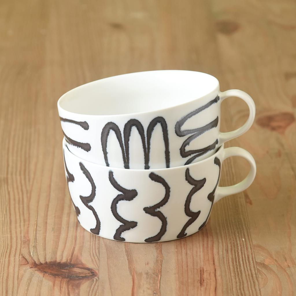 natural69 Hasami Ware Set Steel Line Soup Cup Set of 4 and These 450ml soup mugs are microwave and dishwasher Made in they offer a a and cute and are