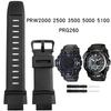 Резиновый ремешок на запястье для Casio PROTREK PRG-260/270/550/250 PRW-3500/2500/5100 Замена Черный Браслет 18 мм Силиконовые Ремешки для Часов