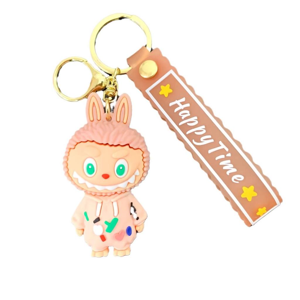 Cartoon Cute Labu Keychain Doll Gift Car Couple Pendant Bag Backpack Hanging Decoration Gift