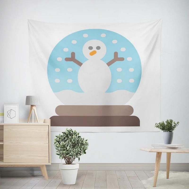 Новогодний рождественский хрустальный шар Рождественская елка Узор Гостиная Спальня Декоративный гобелен