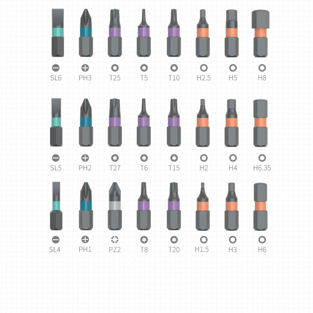 Набор отверток с трещоткой 24 в 1 Многофункциональный бытовой набор отверток
