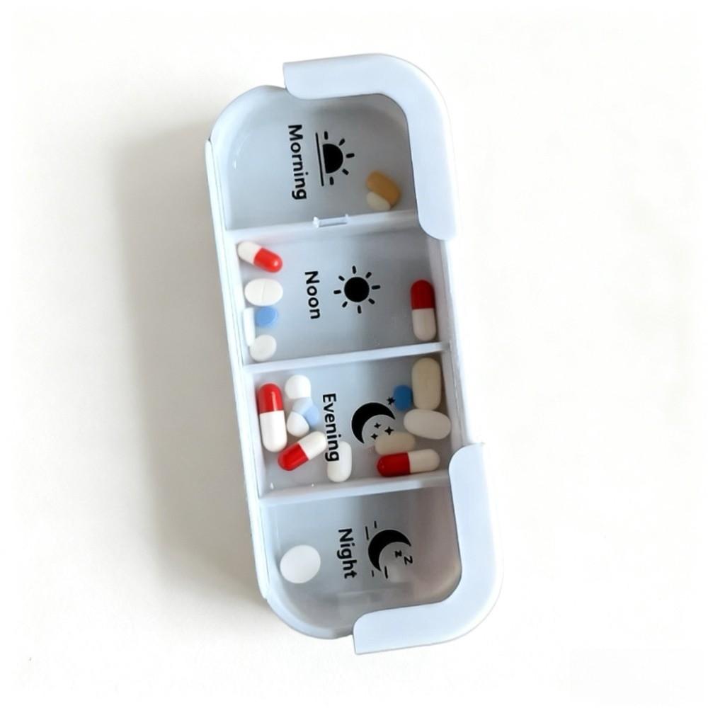 28-ячеечный 7-дневный органайзер для таблеток большой вместимости влагостойкий еженедельный органайзер для таблеток ежедневные отделения водонепроницаемый дорожный контейнер для таблеток