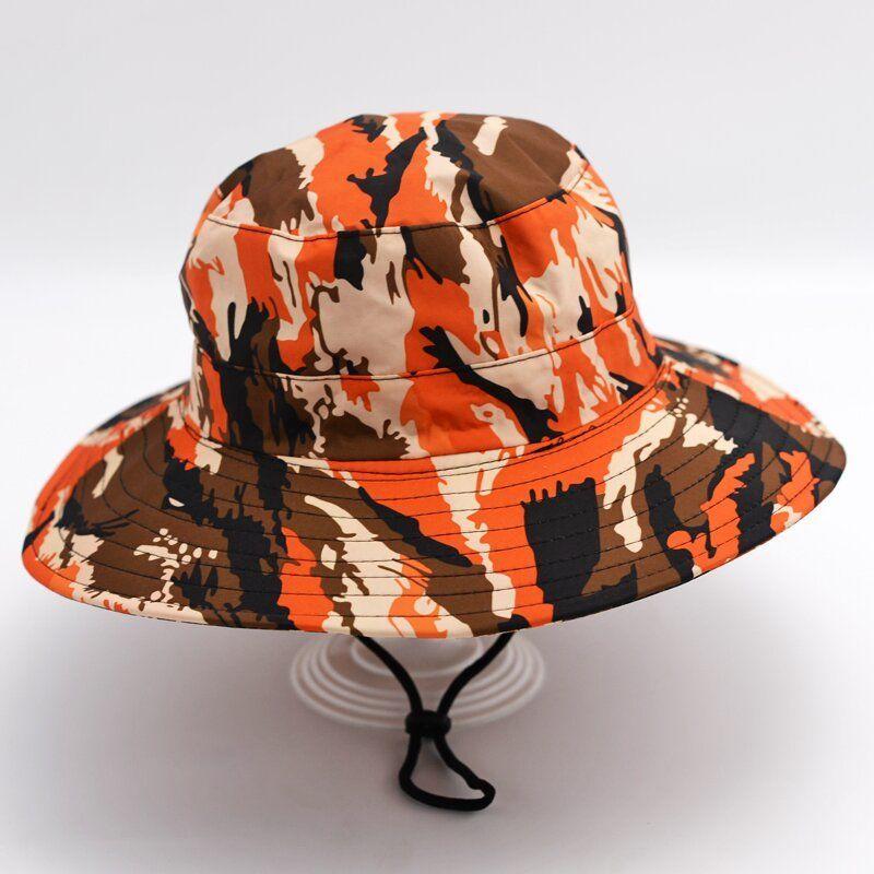 UPF 50+ Панама Мужчины Женщины Боб Буни Шляпа Летняя УФ-защита Камуфляжная Кепка Военная Армия Туризм Тактическая Открытая Солнцезащитная Кепка