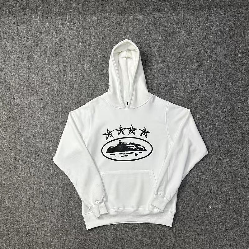Alcatraz five-star ship printing loose hooded sweater European and American street sports and leisure suit trendy manufacturers