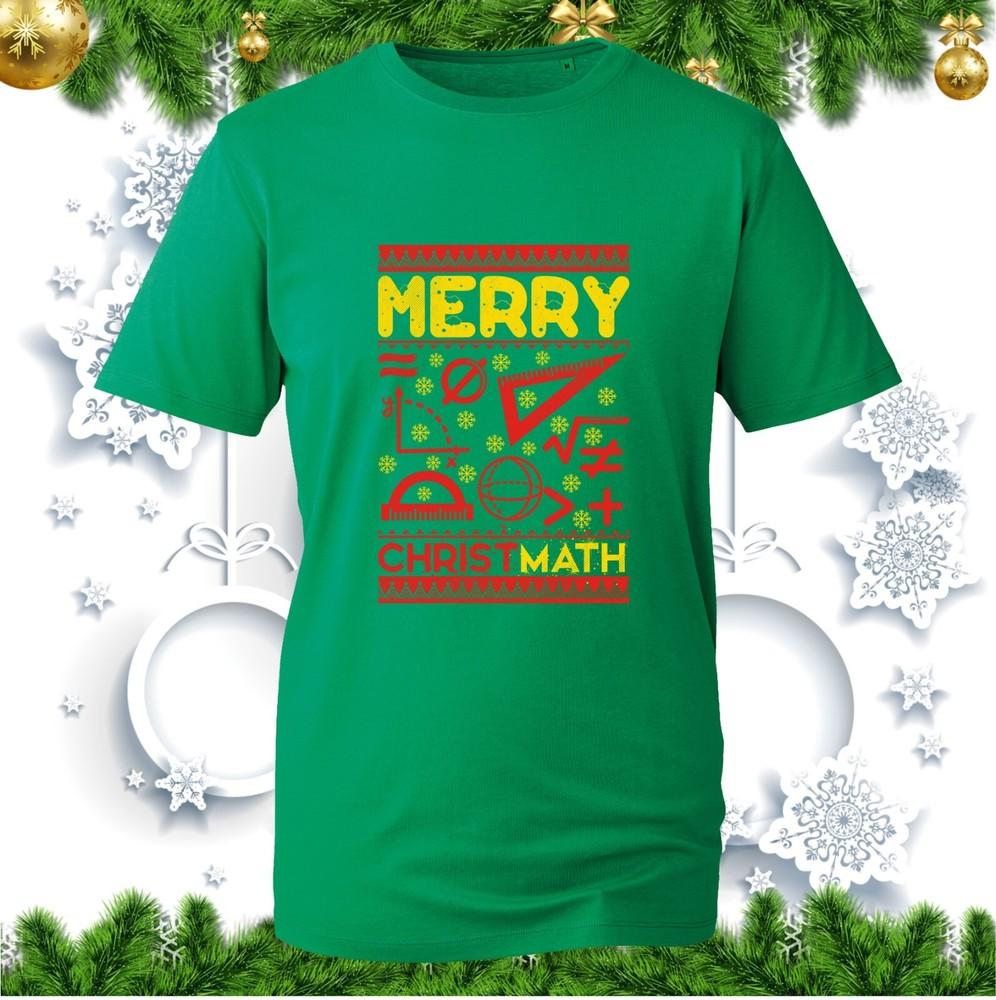 Merry Christmath Christmas Tshirt Xmas Funny Maths Lovers Study Festive Tee Top