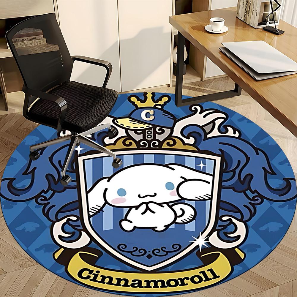 1 шт. Ковер-стул Cinnamoroll для офиса, нескользящий, машинная стирка, ковер для офиса, комнатный декор для праздников, Рождества, дня рождения, полиэстер