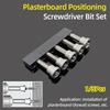 5 шт. набор шурупов для гипсокартона с ограничителем глубины, установочные отвертки PH2, шестигранные биты для гипсокартона, сверла, инструменты 25/50 мм