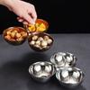 Stainless Steel Snack Serving Dishes Durable Round Sauce Dish Versatile Dessert Plate  Parties