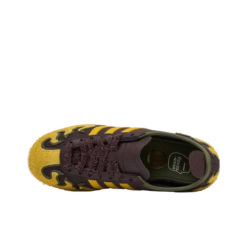 Brain Dead x adidas Japan Коричневый Лесной Орех Желтый Унисекс Кроссовки Основной Черный Кристально Белый Золотистый Металлик JQ6789