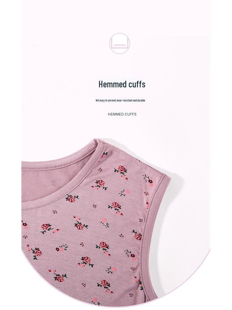 Летняя пижама мамы: Легкий модальный жилет и комплект с короткими рукавами для женщин среднего и пожилого возраста