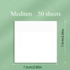 1Pack of 50 Transparent Self-Adhesive Sticky Notes - Reusable & Waterproof for Books, Notebooks, Ideal Christmas Gift