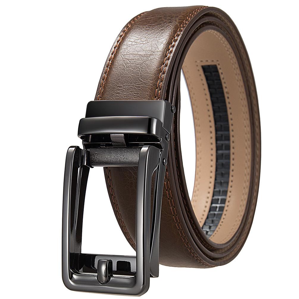 1 шт. Мужской ремень с автоматической пряжкой, модный деловой ремень из коровьей кожи, ремень Ly36-3 3315-1