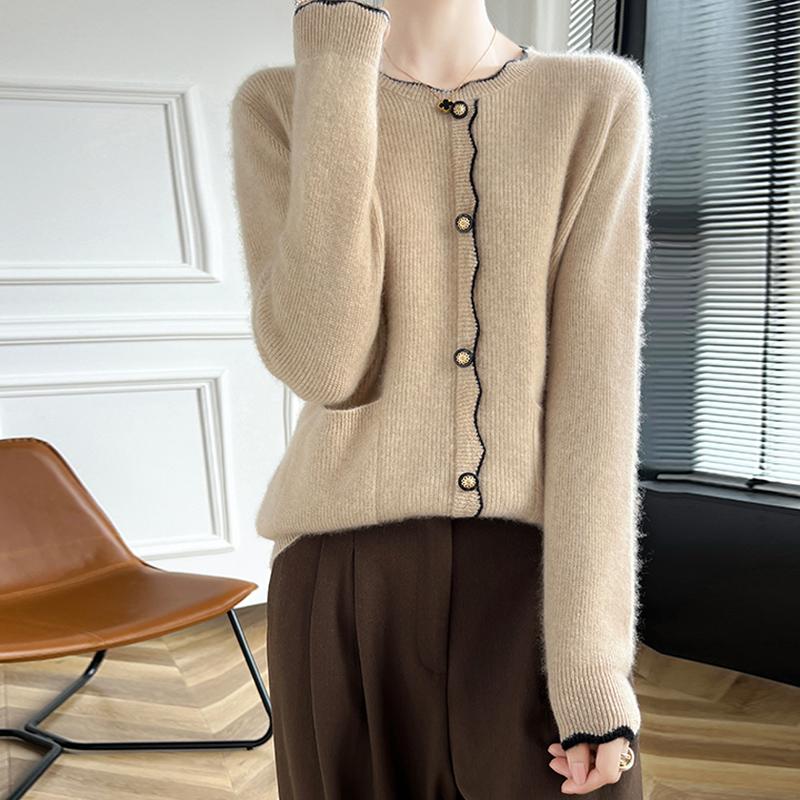 Женский кашемировый свитер Qinghe кашемир 30% кашемир 70% шерсть осенне-зимний кашемировый пуловер мягкий и теплый