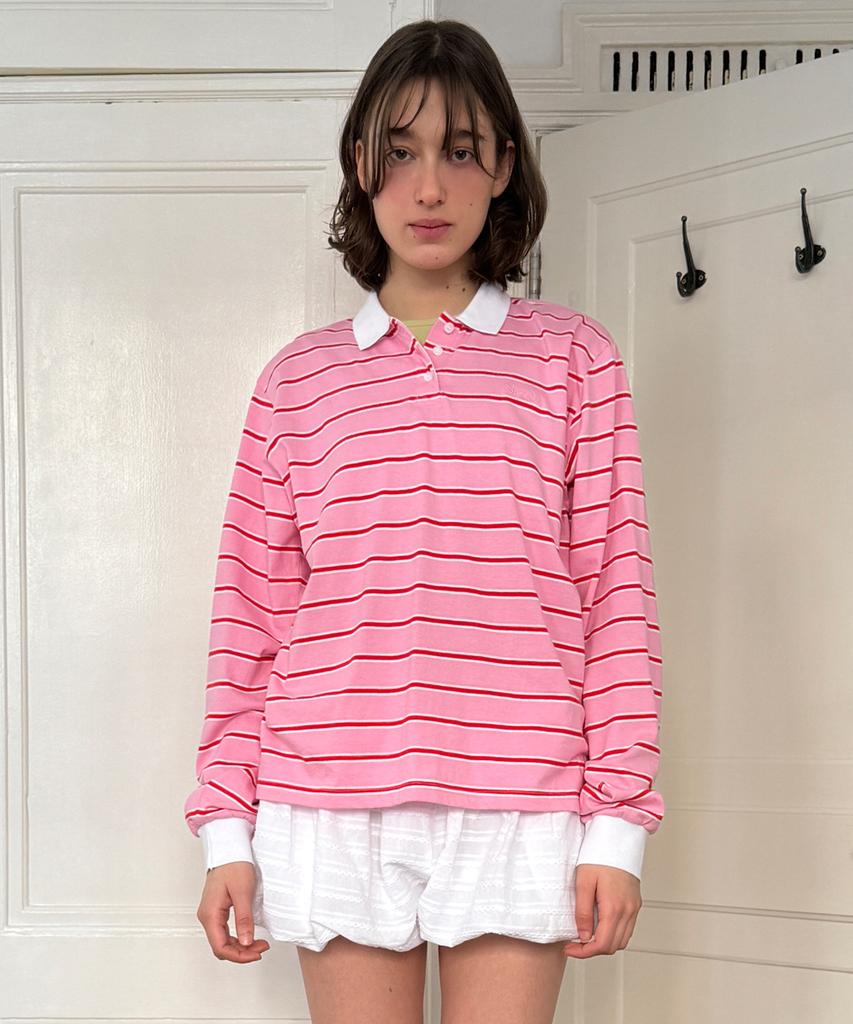 SINOON Stripe Pk Shirt (Pink)