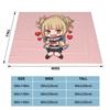 Toga My Hero Academia Blankets Flannel Textile Decor Anime Multi-function Ultra-Soft Throw Blankets for Bedding Couch Rug Piece
