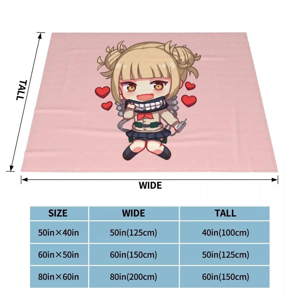Toga My Hero Academia Blankets Flannel Textile Decor Anime Multi-function Ultra-Soft Throw Blankets for Bedding Couch Rug Piece