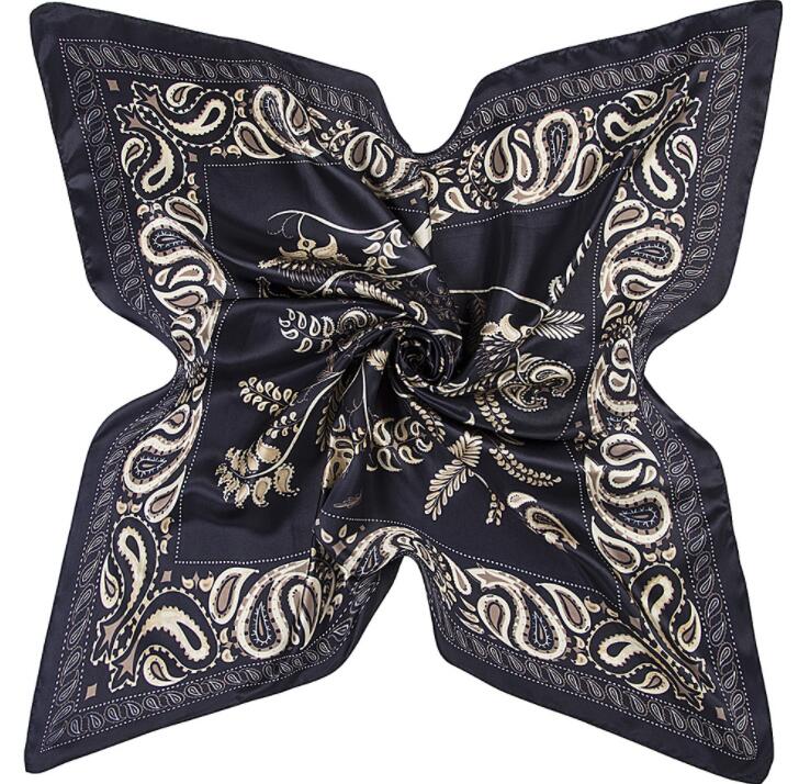 90*90cm Luxury Brand Women Silk Scarfs Van Gogh Painting Square Scarves Spring Summer Shawls For Ladies