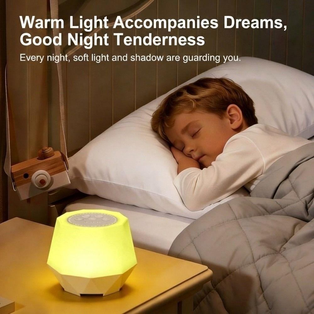 7 Color Modes White Noise Machine 10 Nature Sounds Night Light Bedside Lamp  Nursery Comfort