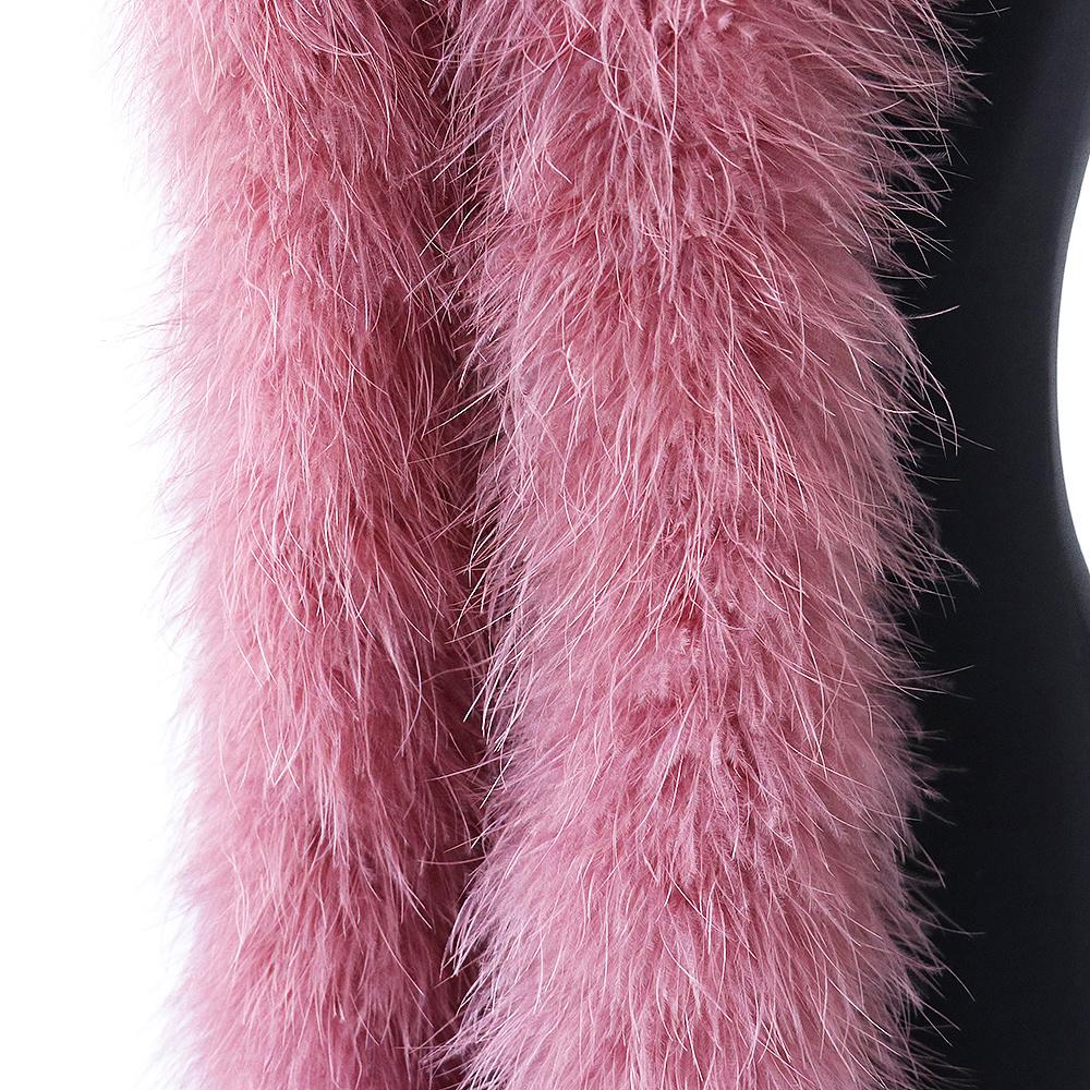 DIY 2 Meter Fluffy White Marabou Turkey Feathers Boa 11-50g Natural Feather Scarf for Wedding Dress Christmas Decorative Plumes