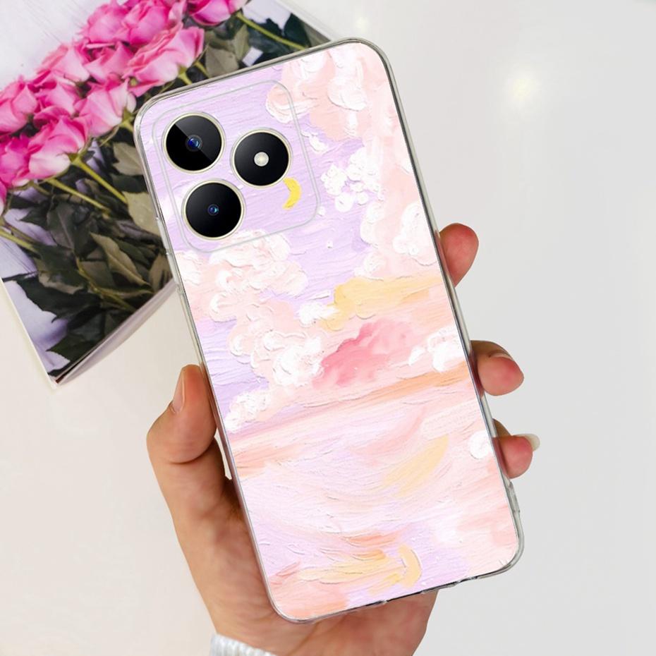 Красивый чехол с принтом для Realme Note 50 RMX3834 Мягкий силиконовый ТПУ задняя крышка для чехлов на телефон Realme Note50