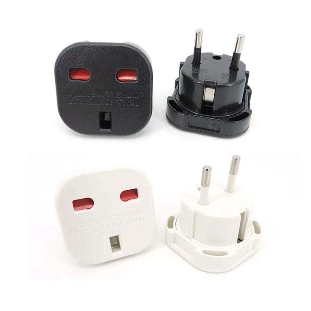 Socket Plug UK to EU Converter Power Charger Outlet Connector Universal Travel Adapter