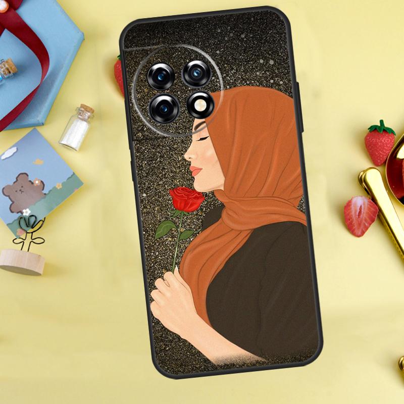 Мусульманский Исламский Арабский Хиджаб Девушка Чехол Для OnePlus 13T 13R 12 12R 15 13 11 10 10T 8T Nord 5 CE 2 3 4 Lite Nord N20 N30 Обложка