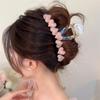 Vintage Jelly Love Scratch Clip Large Crab Hair Scratch Clip Ponytail Clip Girl Fashion Claw Headdress Accessories