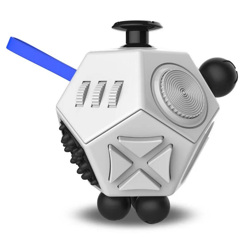 Фиджет Кубик EDC Игрушки для снятия стресса и тревоги Сенсорный кубик для фиджетинга для детей, взрослых, аутистов, СДВГ, для концентрации, 12 граней