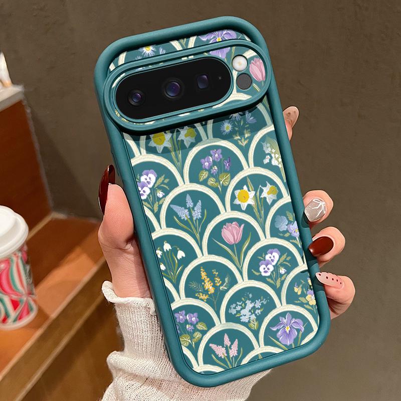 Мультяшный Цветок Конфетный Цвет TPU Чехол Для Google Pixel 10 7 8 Pro 9A 8A 7A Pixel 10 9 Pro XL Мягкий Силиконовый Чехол Защитные Чехлы