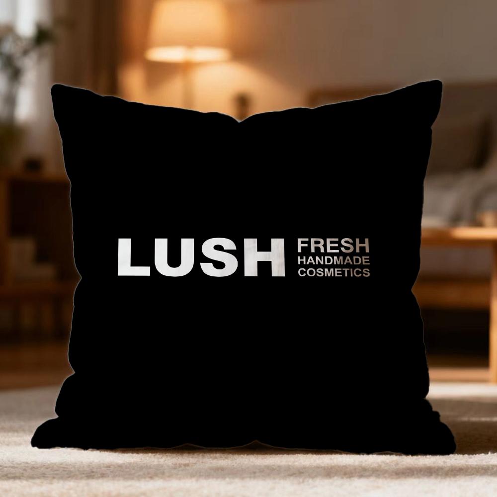 Fashion L-Llushed Cushion Cover Soft Washable Pillow Case Multi-Scene for Couch Bed Travel Office Use