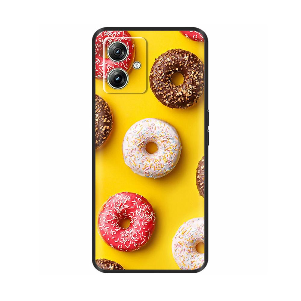 For Motorola Moto G54 5G Case Black Silicone Luxury Cute Fashion Soft TPU Shockproof Shell Bumper For Motorola G54 MotoG54 Cover