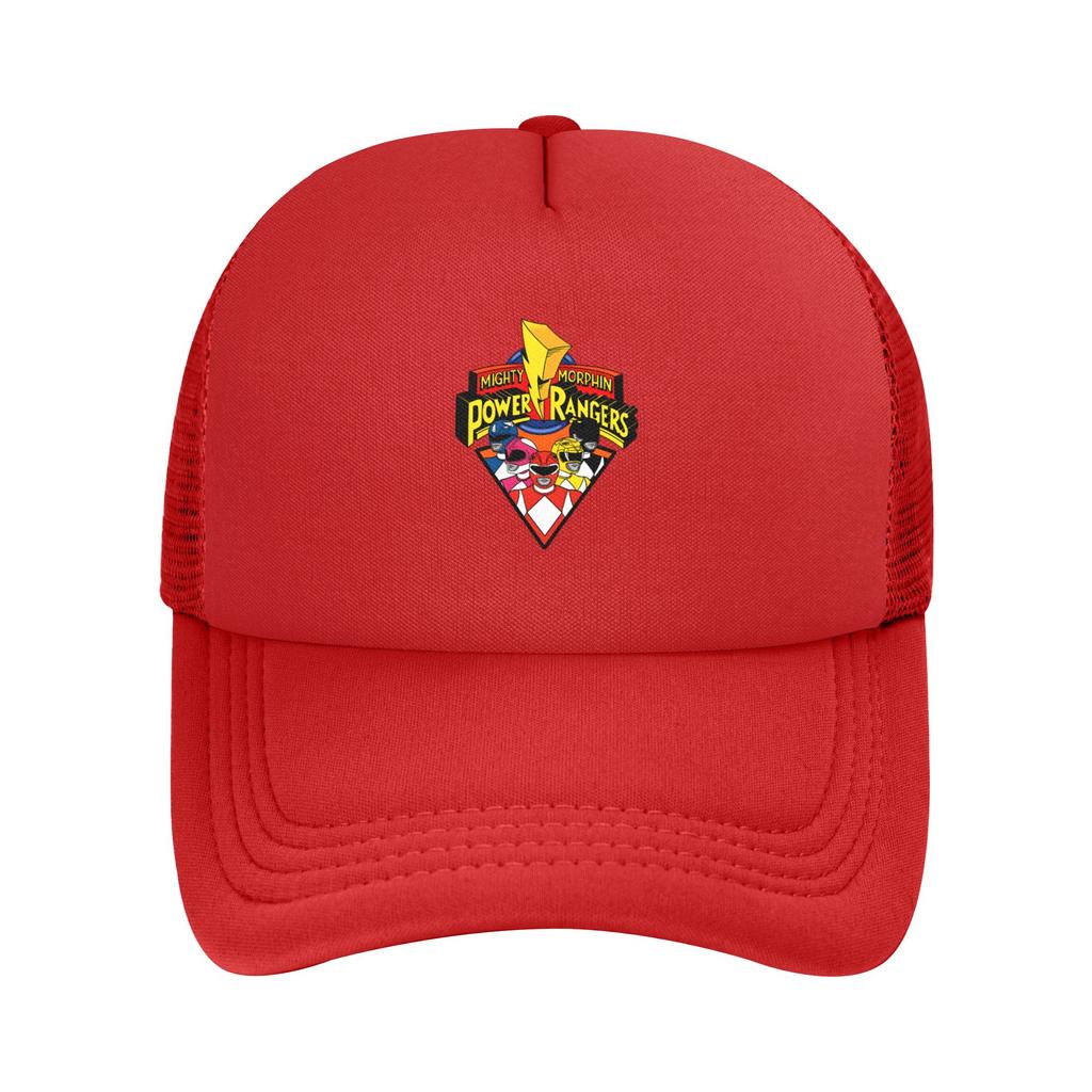 Power Rangers Turbo Gekiso Sentai Carranger Green Trucker Hats Outdoor Mesh Baseball Caps Power Rangers Hat Golf Hats Summer