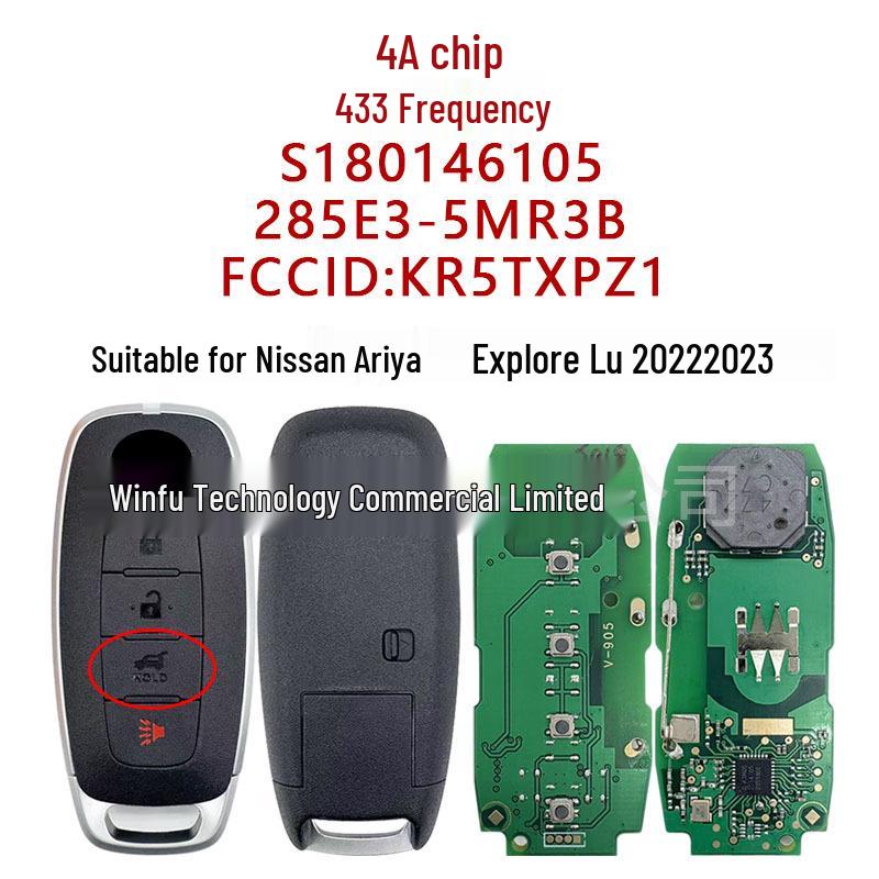 S180146105 Совместим с Nissan Ariya Tanlu Пульт-ключ KR5TXPZ1 285E3-5MR3B