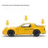 1/24 Mazda RX7 Alloy Sports Car Model Diecasts Metal Toy Racing Vehicles Car Model Simulation Sound and Light Childrens Toy Gift